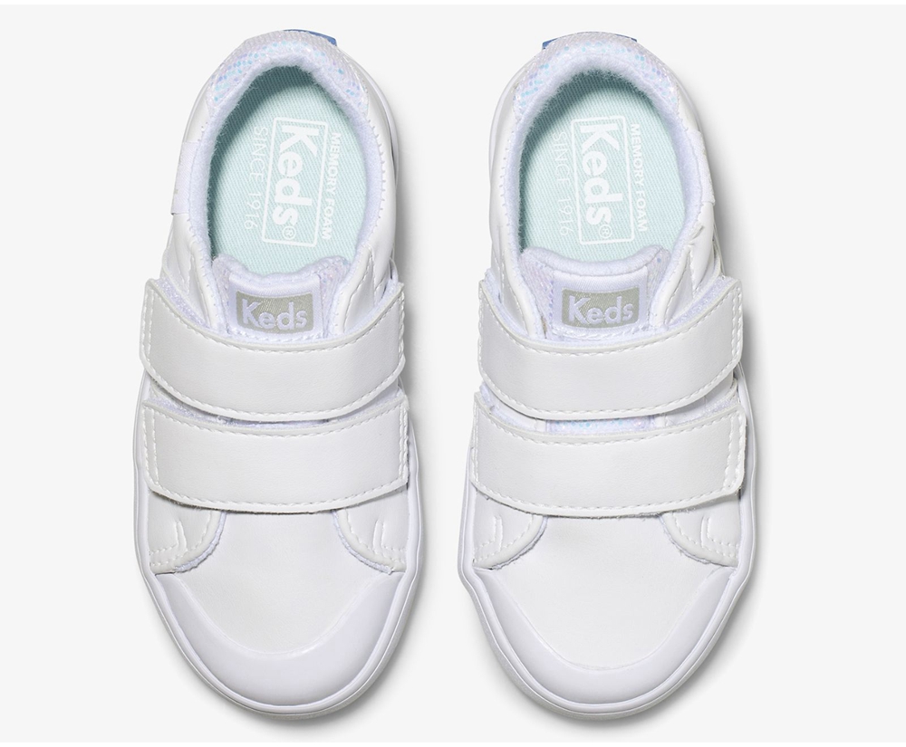 Keds Kids Slip Ons White - Courtney - 749DWHMOJ